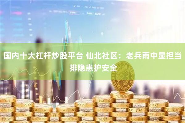国内十大杠杆炒股平台 仙北社区：老兵雨中显担当 排隐患护安全